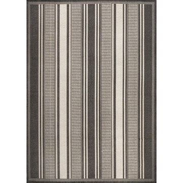 Haynes Modern Double Stripe Indoor/outdoor Area Rug